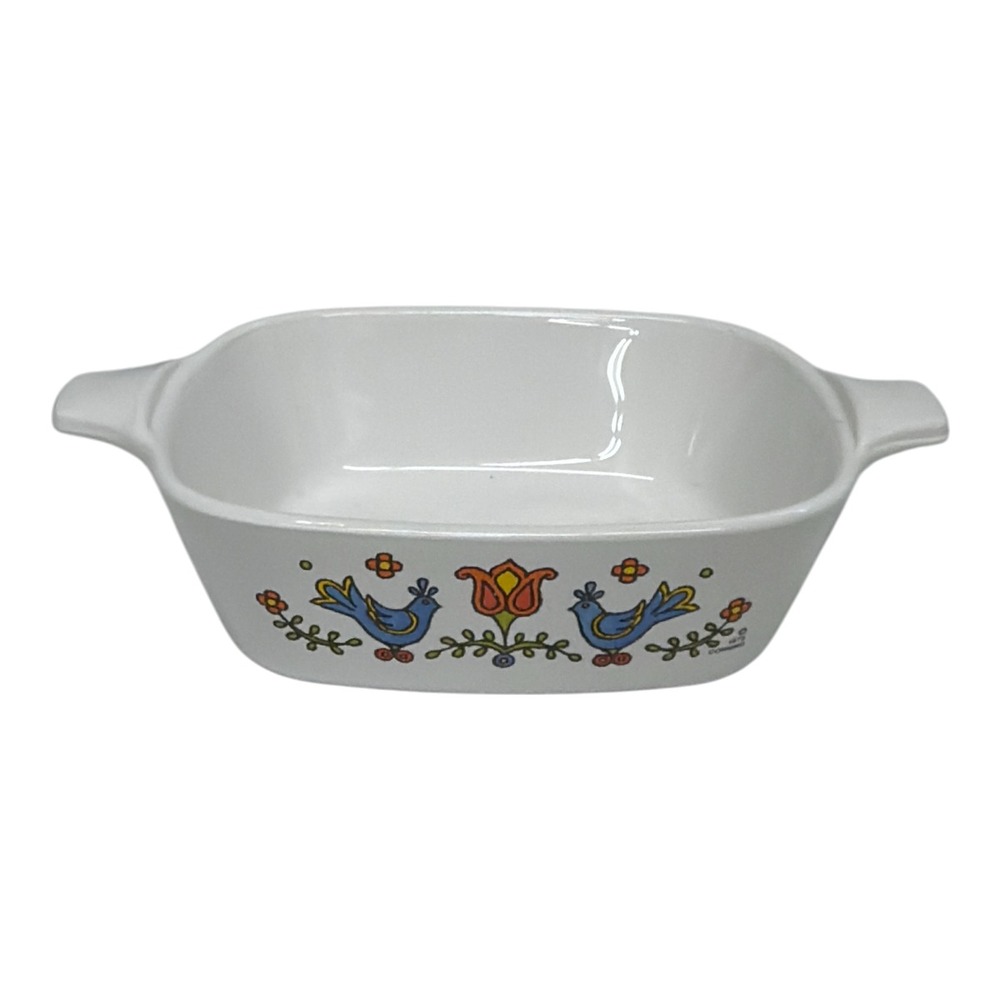 Corning Ware Country Festival P-41-B Petite Casserole Vintage 1975 EUC